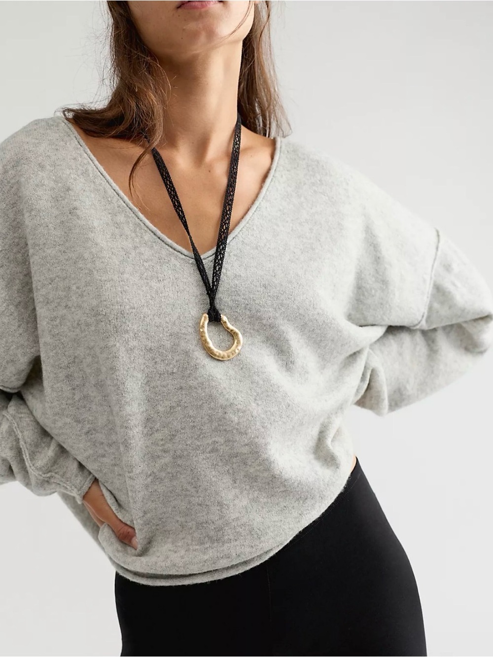 NWT! Free People See V-Neck Women's Sweater